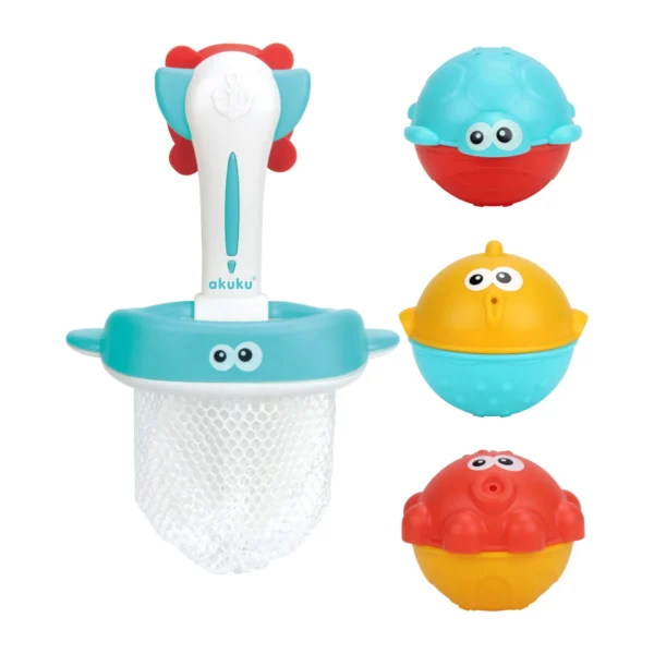 Basket with bath toys A0456